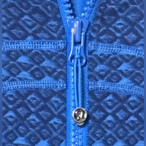 #463 Lululemon Define Jacket Triometric Stripe Lakeside Blue Hero Blue Sz 6 - Picture 9 of 10